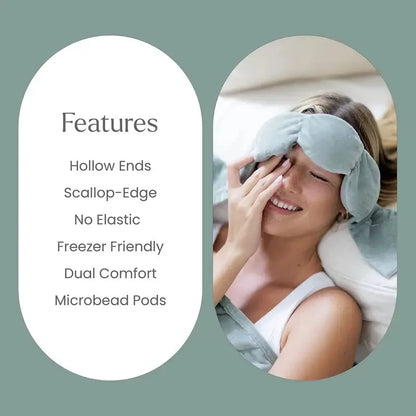 Weighted Eye Mask for Sleeping Heavy Weighted Eye Pillow for Men Women Soft Sleep Face Eyes Cover with Nose Pad for Sidesleeper